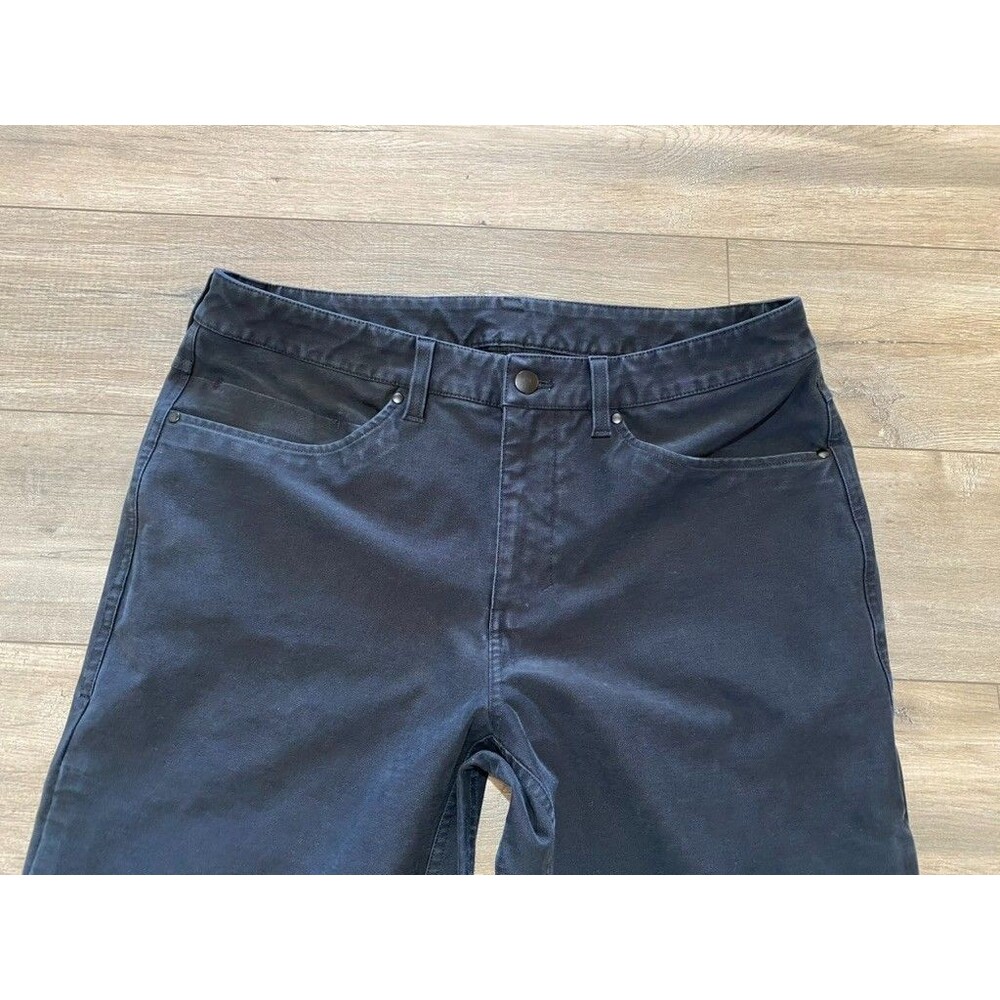Lululemon Tech Canvas ABC Mens 33X27 Utilitech Scratch Resistant Charcoal Pants - Picture 2 of 8